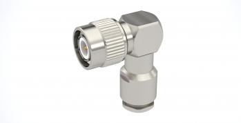 Radiall-R143156000 RF-Steckverbinder Conn TNC 0Hz to 11GHz 50Ohm Clamp RA Cable Mount PL Gold Over Nickel