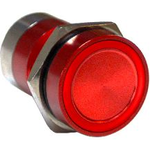 Bulgin Limited-MC16MORRG Switch Push Button Switch Push Button OFF (ON) DPDT Flush Round Button 0.5A 24VDC Momentary Panel Mount Wire Lead Bulk