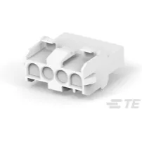 TE Connectivity-926305-1 Einzeladersteckverbinder, Gehäuse Conn Housing RCP 4 POS 6.35mm Crimp ST Panel Mount Natural Bag