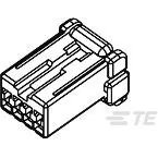 TE Connectivity-776204-2 Einzeladersteckverbinder, Gehäuse Conn Housing PL 6 POS 2.5mm Crimp ST Cable Mount Black Package