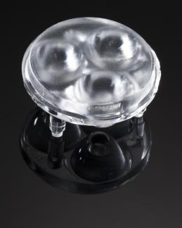 LEDIL OY-C13235_SATU-W Optische Linsen Round Optical Lens Clear PMMA Pin/Glue Box