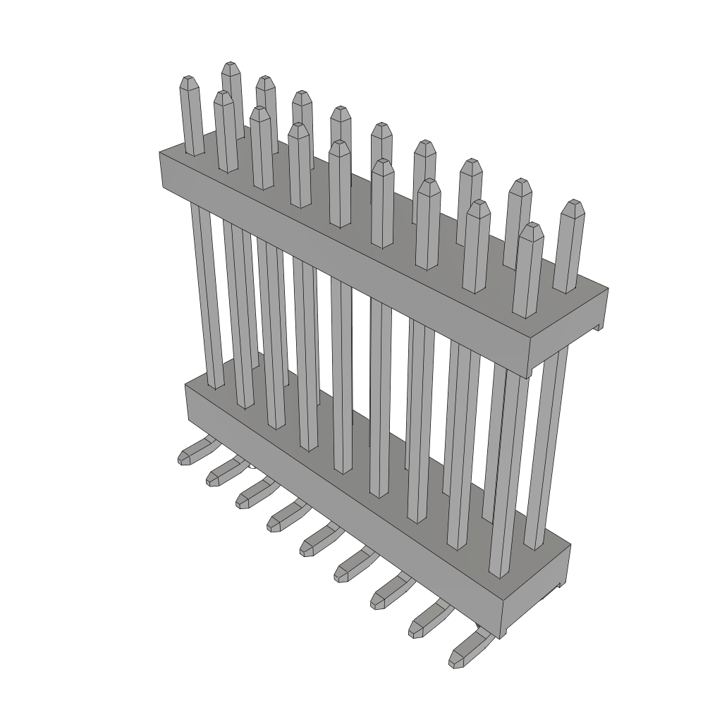 Samtec-TW-09-07-T-D-565-SM-A Steckverbinderleisten und Leiterplattenbuchsen Conn Board Stacker HDR 18 POS 2mm Solder ST Top Entry SMD Tube