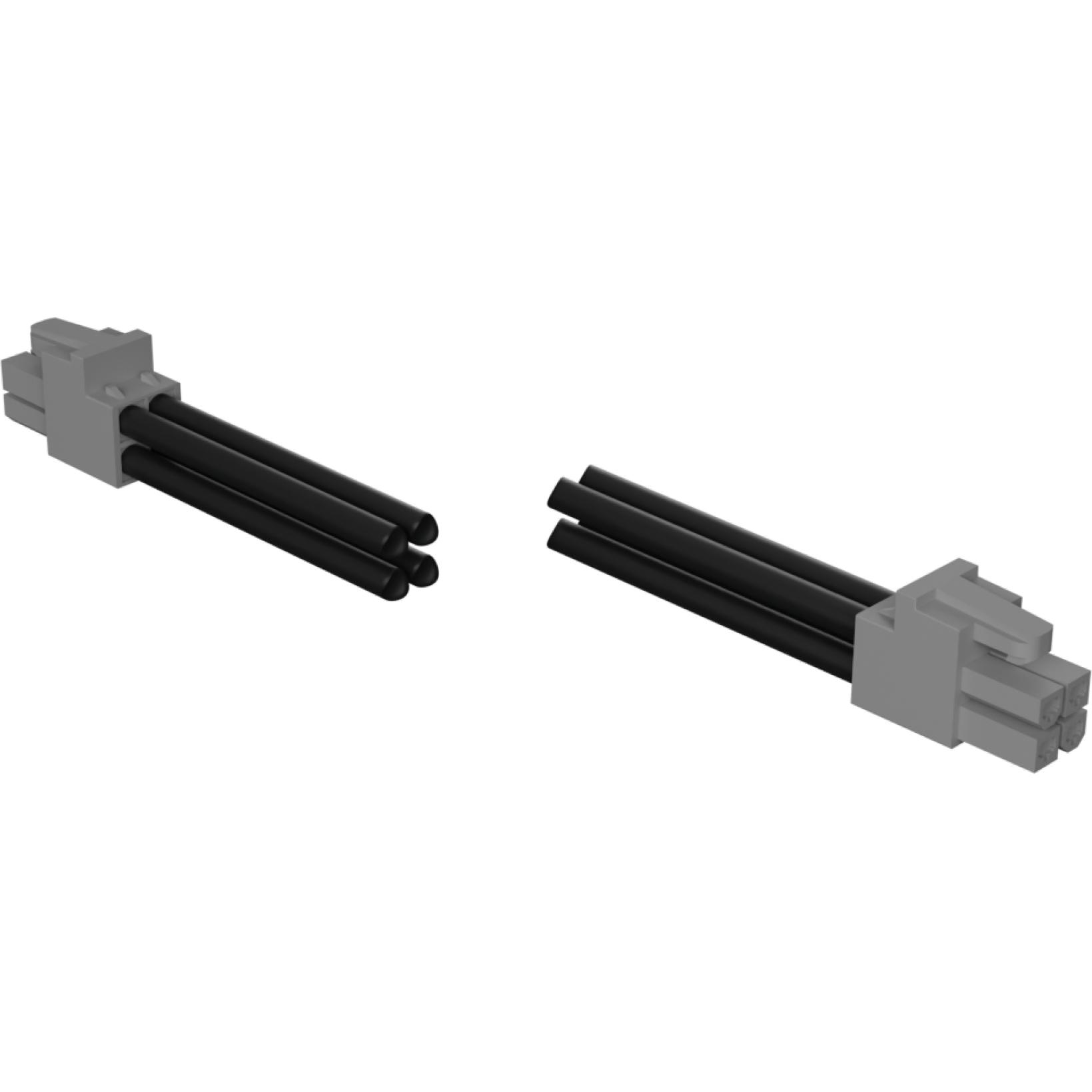 Molex-2183101042 Andere Kabelbaugruppen Cable Assembly UL 11028 0.3m 16AWG Wire to Board to Wire to Board 4 to 4 POS F-F Crimp-Crimp Bag