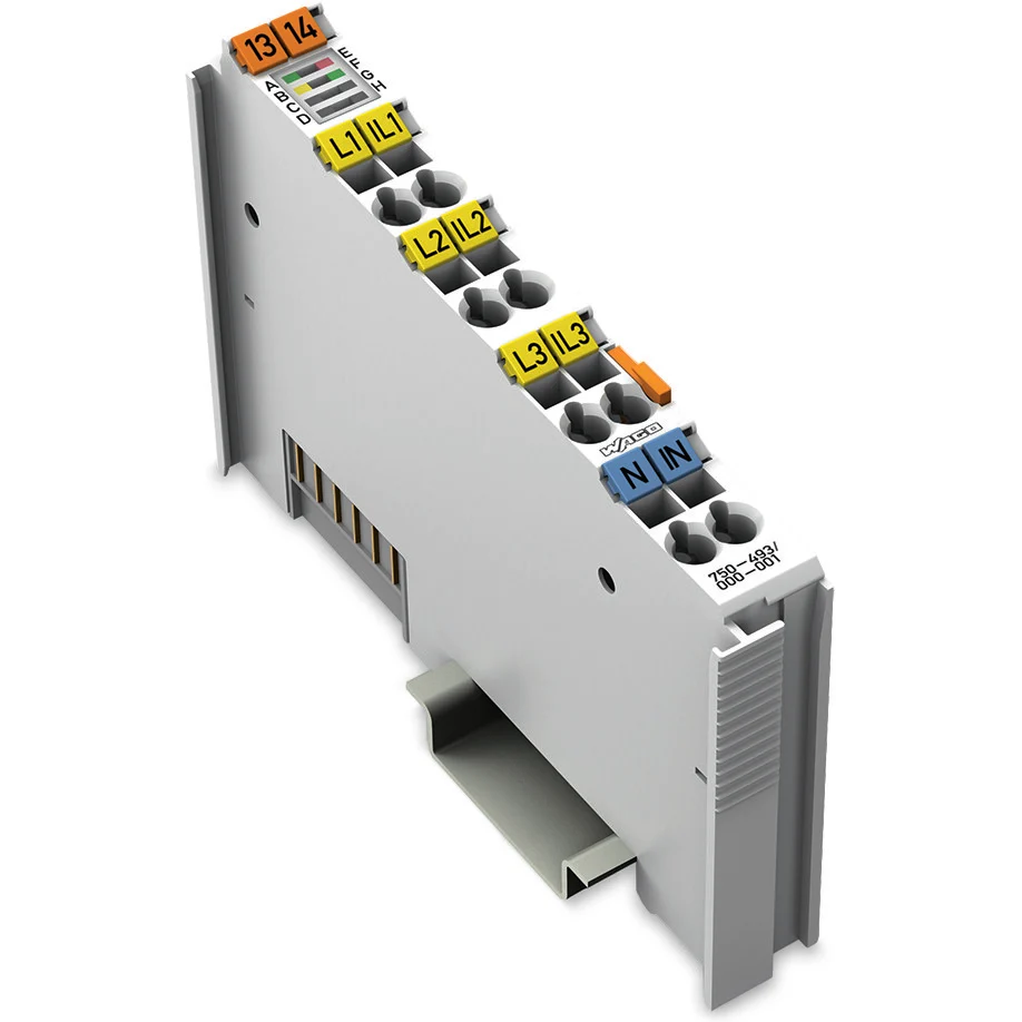 WAGO-750-493/000-001 Productos, misceláneos 3-Phase Power Measurement 480 VAC, 5 A