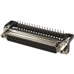 Conn D-Sub SKT 37 POS 1.38mm Solder RA Thru-Hole 37 Terminal 1 Port