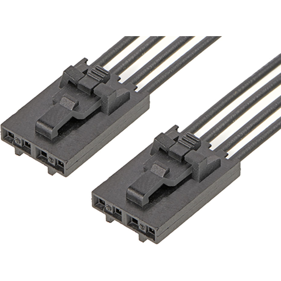 Molex-2162701040 Andere Kabelbaugruppen Cable Assembly UL 11028 0.05m 22AWG Wire to Board to Wire to Board 4 to 4 POS F-F Crimp-Crimp Bag