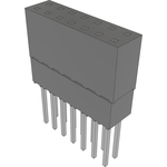 Conn Elevated Socket SKT 14 POS 2.54mm Solder ST Top Entry Thru-Hole Tube