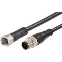 Molex-483030B41M010 null Cable Assembly Circular 1m 24AWG M12 Circular to M8 Circular 3 to 3 Straight to Straight