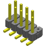 Conn Unshrouded Header HDR 10 POS 2.54mm Solder ST Top Entry SMD T/R