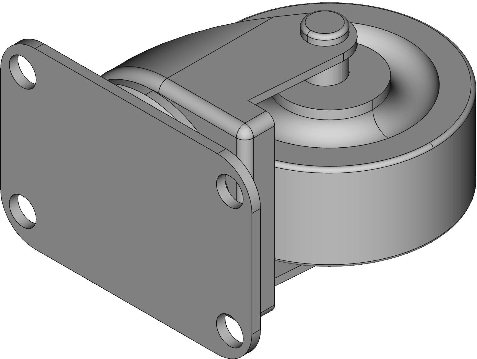 Hammond Manufacturing-1425BH null Caster Kit, 3 In Length, 3 In Width, 3.81 In Height