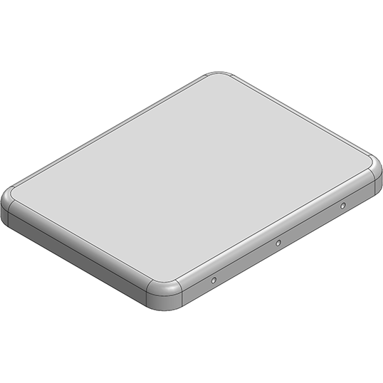 Masach Tech-MS226-10C null 23 x 17.5 x 2mm Two-piece Drawn-Seamless RF Shield/EMI Shield COVER (CRS)