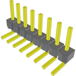 Conn Unshrouded Header HDR 8 POS 2.54mm Solder RA Side Entry Thru-Hole Bulk