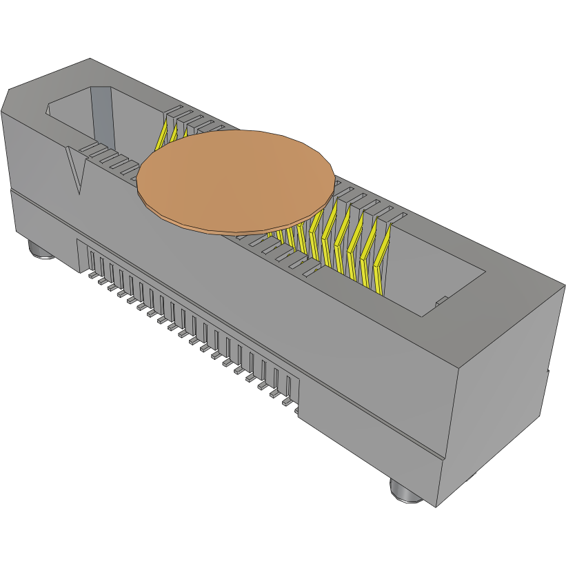 Samtec-ERF5-020-05.0-S-DV-WT-K-TR Steckverbinderleisten und Leiterplattenbuchsen Conn High Speed Socket Strip SKT 40 POS 0.5mm Solder ST Top Entry SMD T/R
