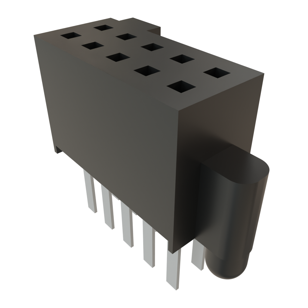 Samtec-SFM-105-01-L-D-A Cabezales del conector y receptáculos PCB Conn Socket Strip SKT 10 POS 1.27mm Solder ST Top Entry Thru-Hole TIGER EYE™ Tube