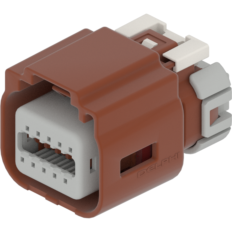 Delphi-35063639 Einzeladersteckverbinder, Gehäuse Conn Housing F 10 POS 2.54mm Crimp ST Cable Mount Multi Color