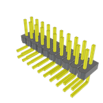 Conn Unshrouded Header HDR 20 POS 2.54mm Solder RA Side Entry Thru-Hole Bulk