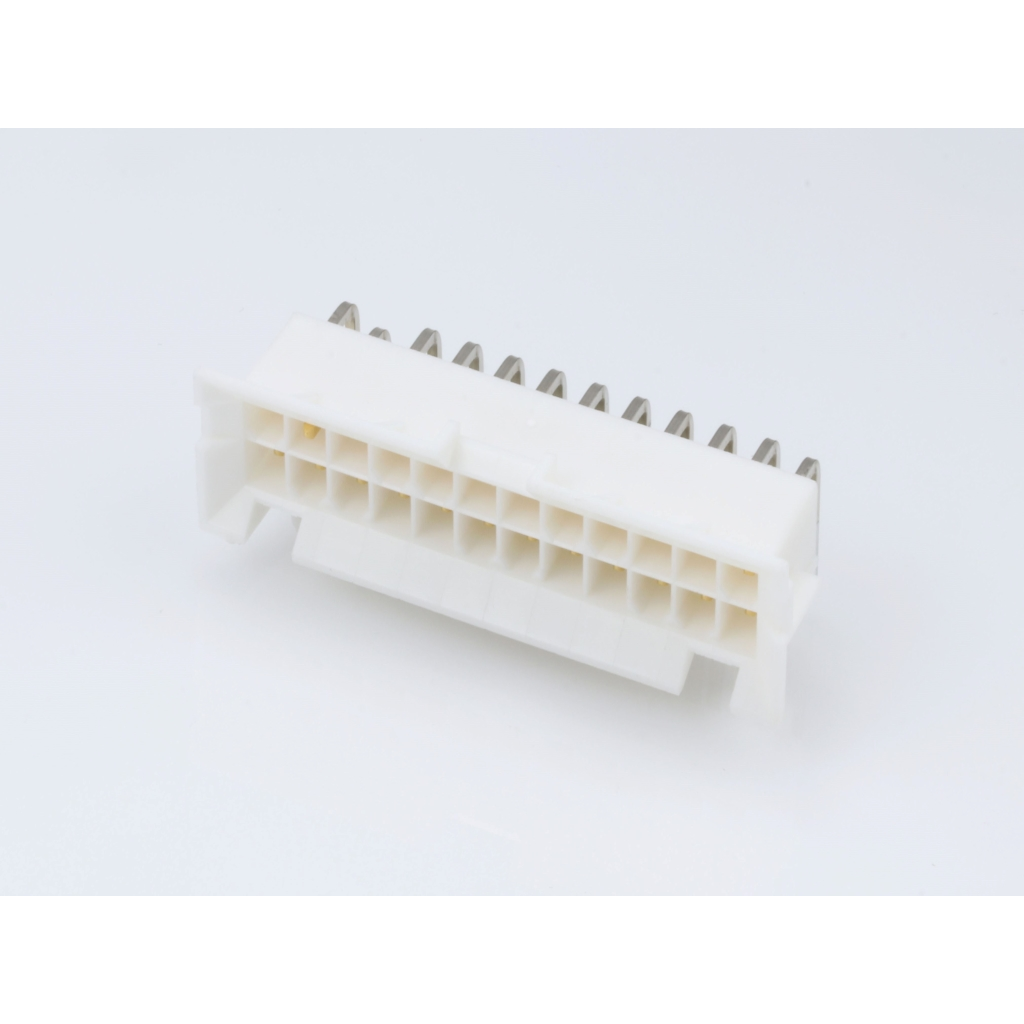 Molex-0015246243 Steckverbinderleisten und Leiterplattenbuchsen Conn Wire to Board HDR 24Power POS 4.2mm Solder RA Side Entry Thru-Hole Mini-Fit BMI Tray