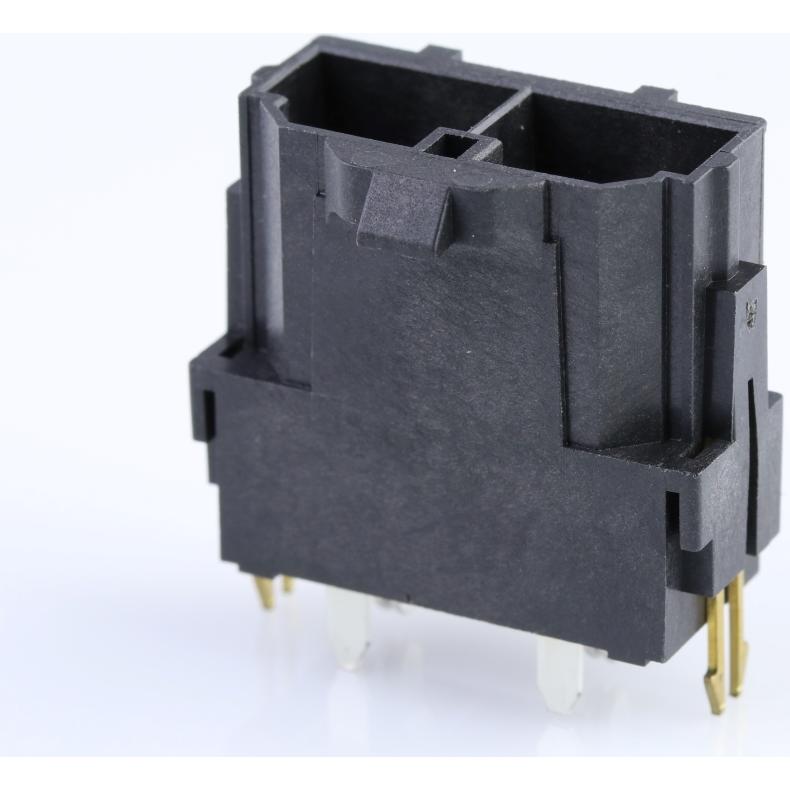 Molex-428192214 Connector Headers and PCB Receptacles Conn Wire to Board HDR 2Power POS 10mm Solder ST Top Entry Thru-Hole Mini-Fit Jr Tray