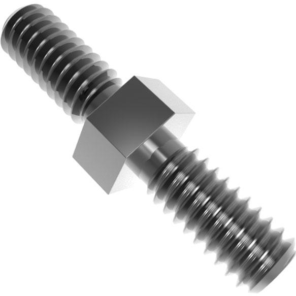RAF Electronic Hardware-4731-S Distanzhülsen Standoff Hex M/M 8-32-THD 6.35mm-A/F 9.53mm-LG Steel None