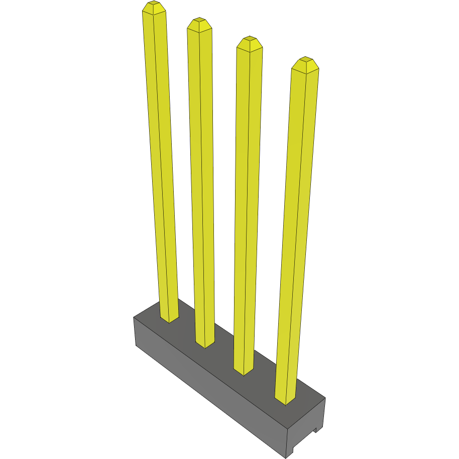 Samtec-MTMM-104-10-S-S-493 Embases de raccordement et réceptacles PCB Conn Unshrouded Header HDR 4 POS 2mm Solder ST Top Entry Thru-Hole Bulk