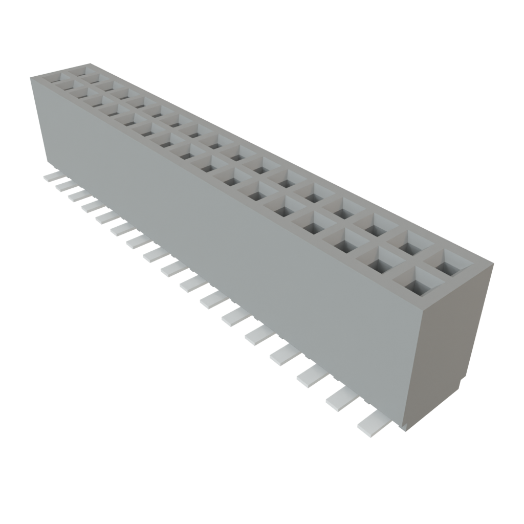 Samtec-SFMC-117-02-S-D Connector Headers and PCB Receptacles Conn Socket Strip SKT 34 POS 1.27mm Solder ST Top Entry SMD Tube