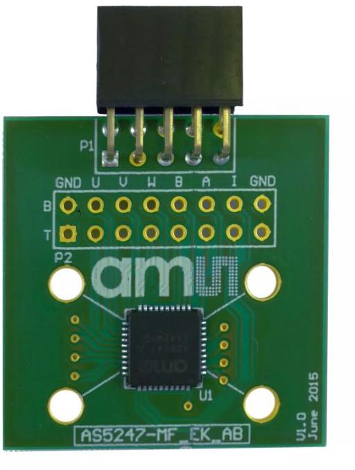 ams OSRAM-AS5247-MF_EK_AB Kit e schede di sviluppo sensori AS5247 Evaluation Kit