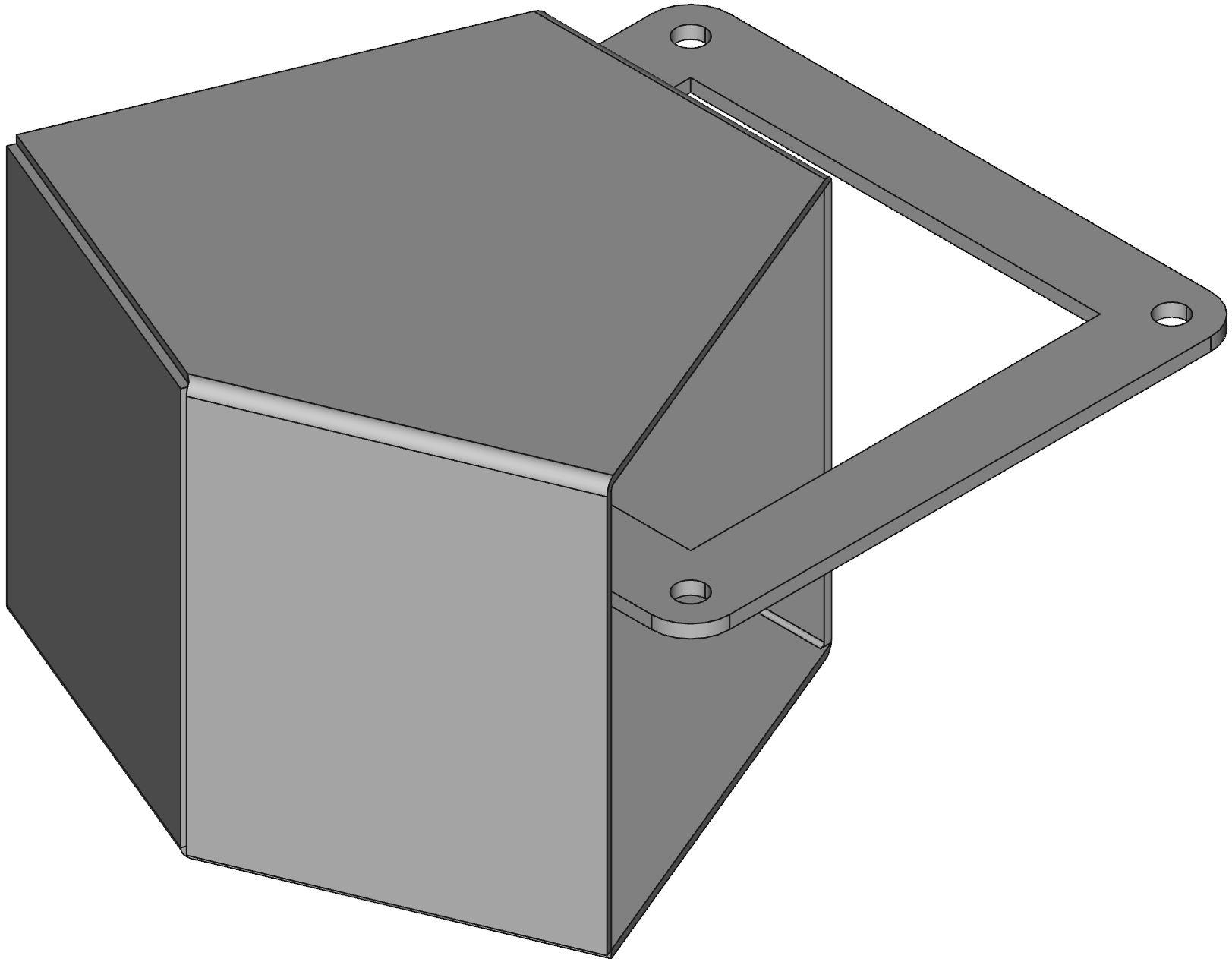 Hammond Manufacturing-1487C4P Kabelzubehör 45 degree Elbow, Fits 4 x 4