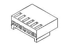 Molex-22-01-1183 Gaine de câblage de raccordement discret Conn Housing F 18 POS 2.5mm Crimp ST Cable Mount Natural KK® Bag