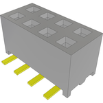 Conn Socket Strip SKT 8 POS 2mm Solder ST Top Entry SMD Tube