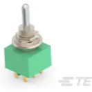 TE Connectivity-MTA206R Basculeur de commutateur Switch Toggle ON None (ON) DPDT Long Bat Lever Wire Lug 6A 250VAC 28VDC Panel Mount with Threads