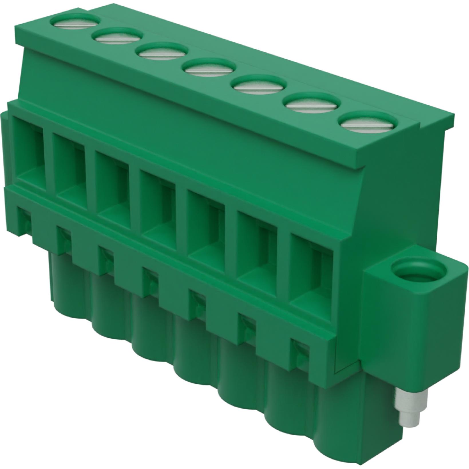 Molex-39537-7007 Steckverbinder, Klemmenblöcke Conn Eurostyle Block F 7 POS 5.08mm Screw ST Cable Mount 18A/Contact Eurostyle™