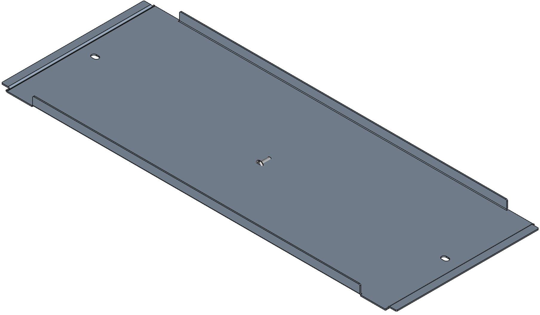 Hammond Manufacturing-HPLD26 null Plinth, Steel, Black, 20.53 In Length, 7.69 In Width, 0.5 In Height