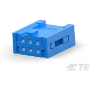TE Connectivity-609-0641LF Steckverbinderleisten und Leiterplattenbuchsen Conn IDC Connector F 6 POS 2.54mm IDT RA Cable Mount