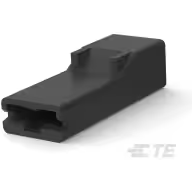 TE Connectivity-1-880488-2 Carcaza de cables discretos de conector Conn Housing RCP 1 POS Crimp ST Cable Mount Black Bag