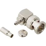 Conn BNC 0Hz to 4GHz 75Ohm Crimp RA Cable Mount PL Gold