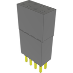 Conn Elevated Socket SKT 8 POS 2.54mm Solder ST Top Entry Thru-Hole Bulk