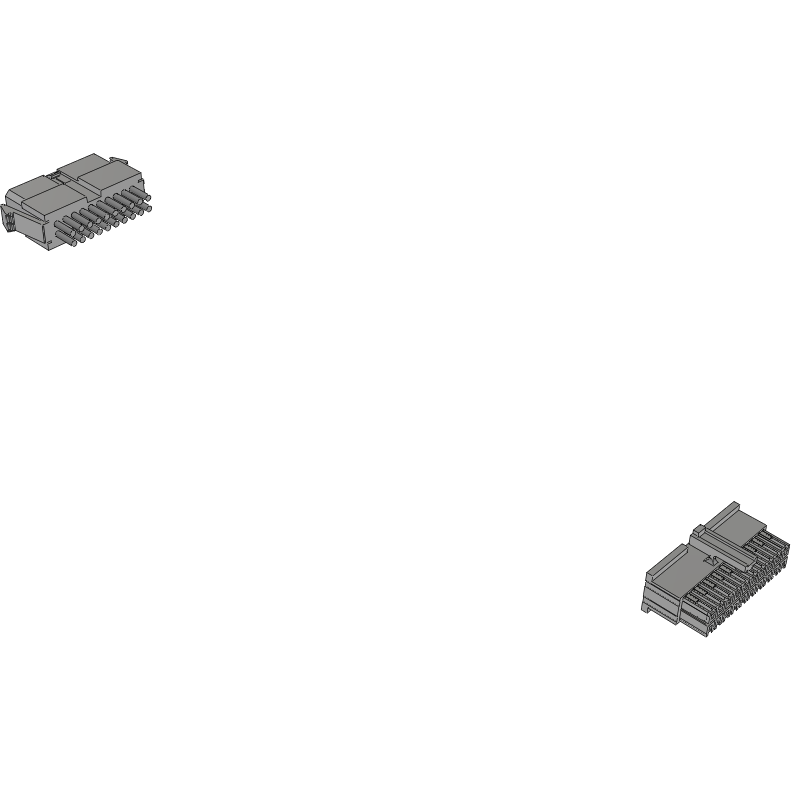 Samtec-MRTD-10-26-L-08.0-L1 Andere Kabelbaugruppen Cable Assembly Discrete Wire 0.203m 26AWG Wire to Board to Wire to Board 20 to 20 POS HDR-HDR Crimp-Crimp MINI MATE® Layer