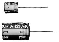 Nichicon-UBT2A221MHD8TN 铝电容器 Cap Aluminum Lytic 220uF 100V 20% (16 X 25mm) Radial 7.5mm 1.5A 5000h 125°C Ammo Automotive AEC-Q200
