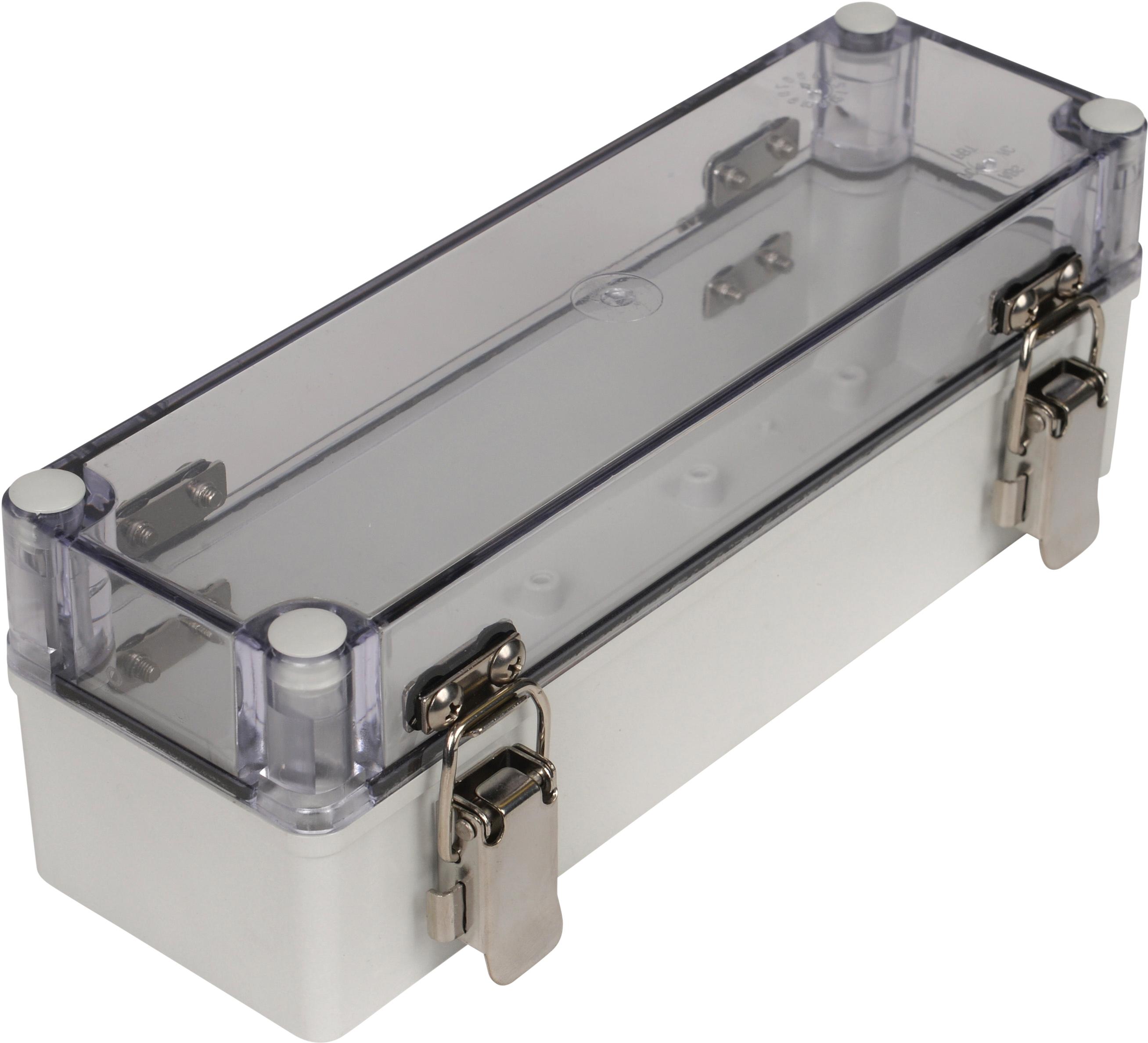 Bud Industries-PTH-22480-C Scatole, contenitori e rack Clear/Grey Polycarbonate Bracket Mount Box