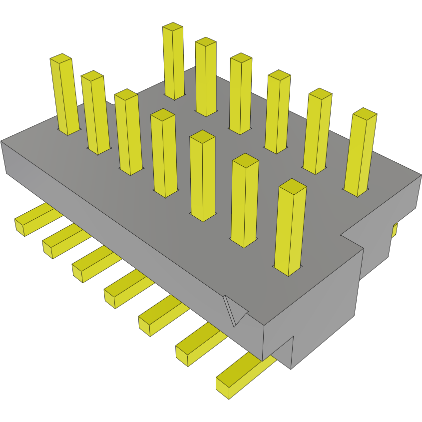 Samtec-BKT-113-01-F-V Connector Headers and PCB Receptacles Conn Unshrouded Header HDR 13 POS 1mm Solder ST SMD TIGER CLAW™ Tube