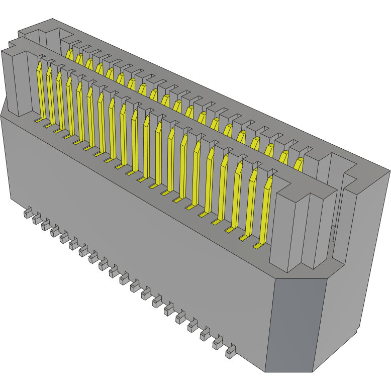 Samtec-LSS-120-02-F-DV-A Connector Headers and PCB Receptacles Conn Socket and Terminal Strip SKT/HDR 40 POS 0.635mm Solder ST SMD Tray