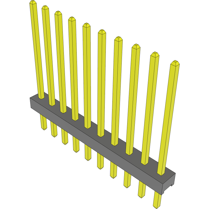 Samtec-MTMM-110-13-G-S-480 Cabezales del conector y receptáculos PCB Conn Unshrouded Header HDR 10 POS 2mm Solder ST Top Entry Thru-Hole Bulk