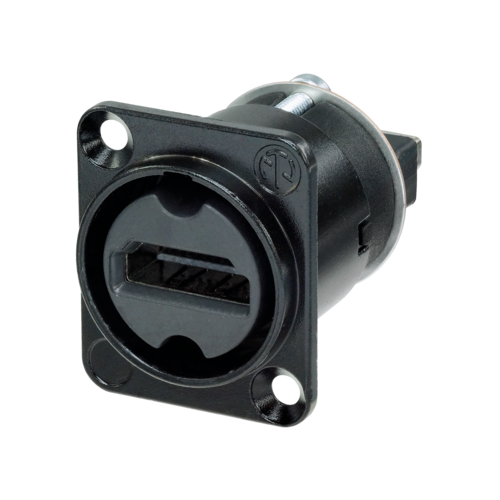 Neutrik Group-NAHDMI-W-B 音频及视频连接器 Conn HDMI Adapter F/F 19/19 POS ST Cable Mount 1 Port