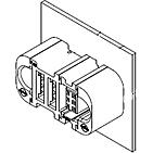 Molex-46562-1093 Connector Power Conn Power RCP 8 POS 2.54mm Press Fit ST Thru-Hole 8 Terminal 1 Port EXTreme Ten60Power™ Tray