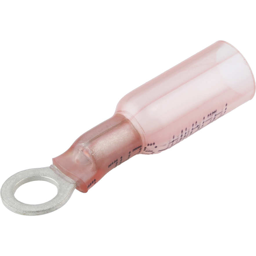 Molex-19164-0306 Terminales del conductor Ring Tongue Terminal 18-22AWG Copper Alloy Red 37.1mm Tin Perma-Seal™ T/R