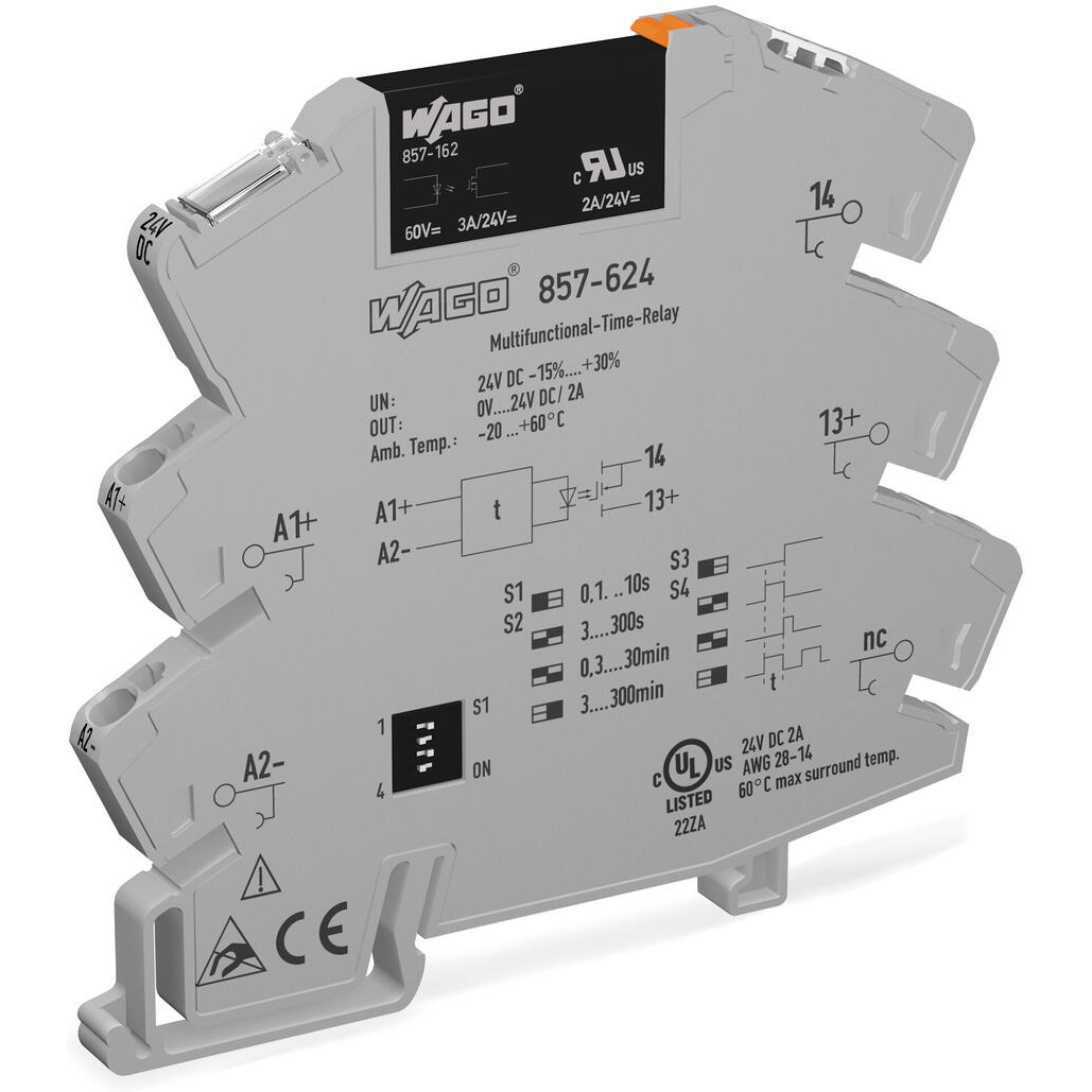 WAGO-857-624 Relè elettromeccanico Multifunction Time Relays With Solid State Relay