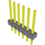 Conn Unshrouded Header HDR 6 POS 2.54mm Solder ST Top Entry Thru-Hole Bulk