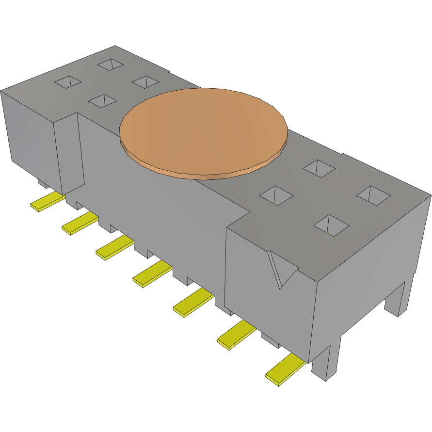 Samtec-S2M-107-02-L-D-K Cabezales del conector y receptáculos PCB Conn Socket Strip SKT 14 POS 2mm Solder ST Top Entry SMD Tube