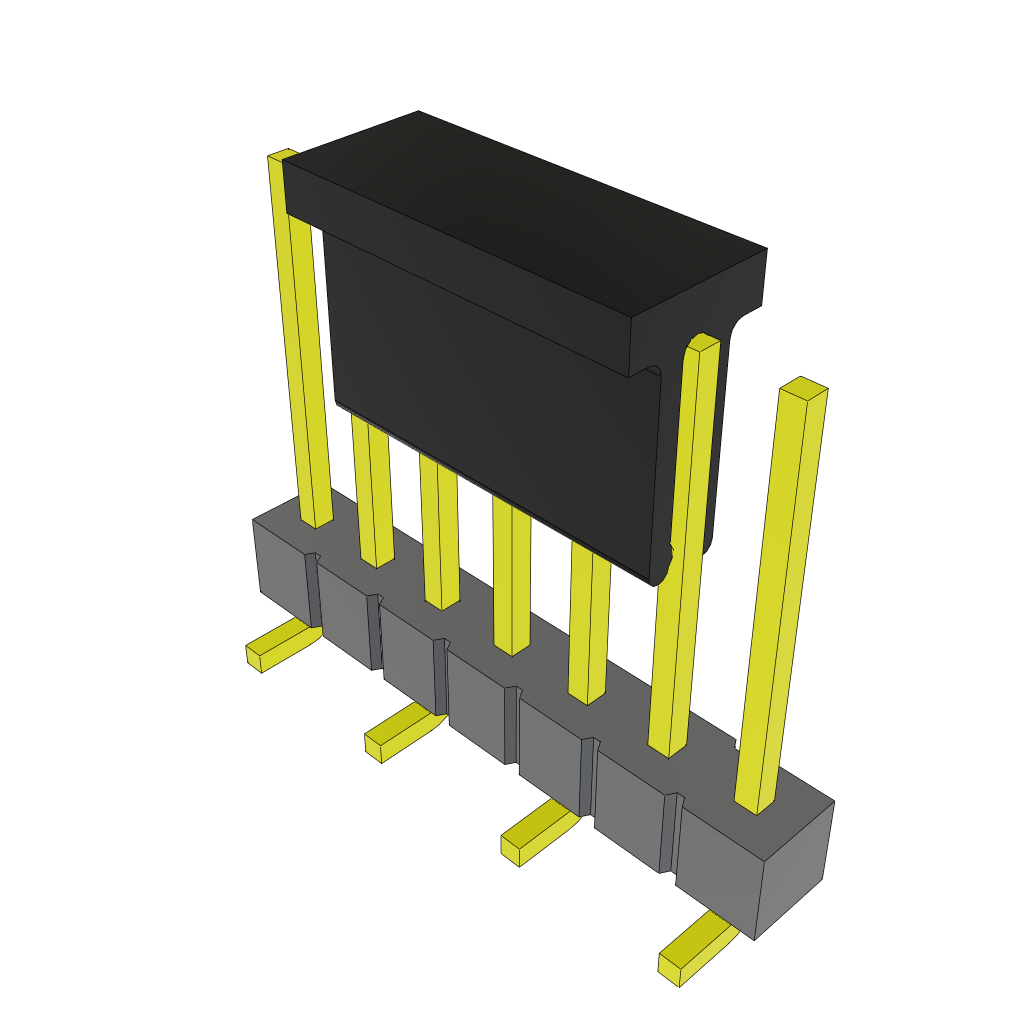 Samtec-TSM-107-03-S-SV-P Steckverbinderleisten und Leiterplattenbuchsen Conn Unshrouded Header HDR 7 POS 2.54mm Solder ST Top Entry SMD Tube