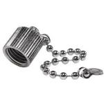 Connector Accessories Cap Straight Brass Metallic Nickel